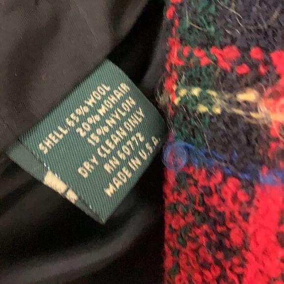 J.Mc LAUGHLIN FOR SANYO PLAID BLAZER JACKET SIZE 10 - Picture 6 of 10